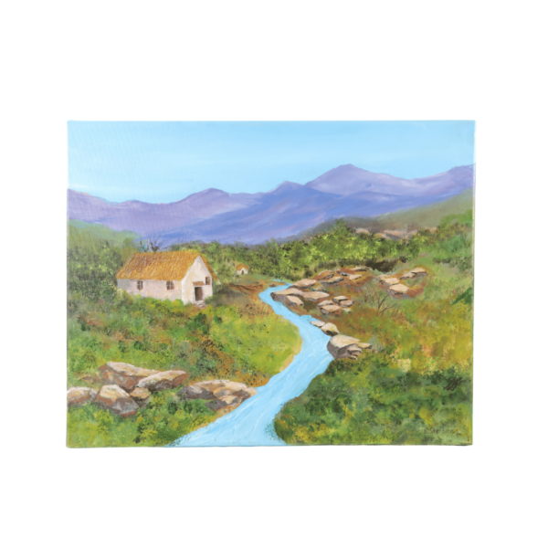 I Had a House Beside a Stream Acrylic Painting