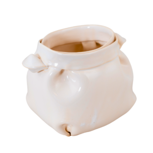 White Folded Pot - Image 2