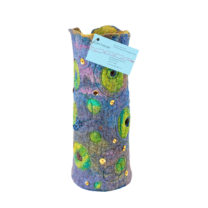 "Circling Around", a Felted Wool Vessel