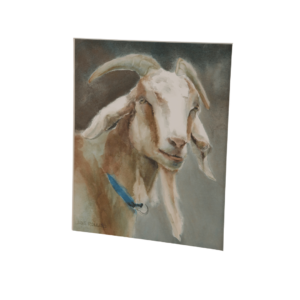 Billy Goat Gruff Watercolor Painting - Image 3