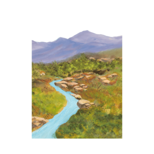 I Had a House Beside a Stream Acrylic Painting - Image 2