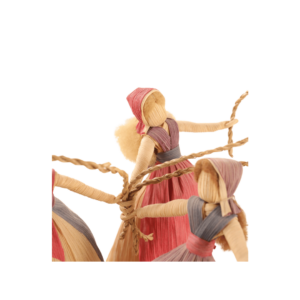 Corn Husk Garland Dancer Dolls - Image 4