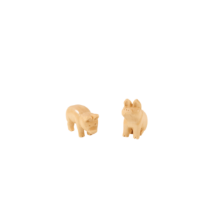 3-Piece Woodcarved Hog and Piglet Set - Image 6