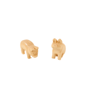 3-Piece Woodcarved Hog and Piglet Set - Image 7