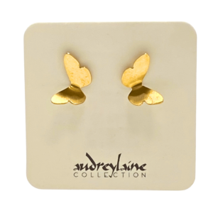 Fluttering Butterfly Stud Earrings