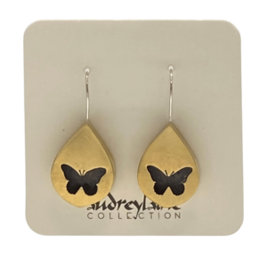 Tiny Butterfly Shadowbox Earrings