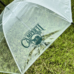 Clear Plastic Logo Umbrella