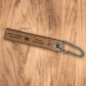 Leather Ruler Keychain