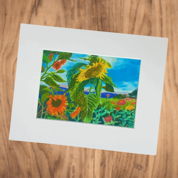 Suzy Deslauriers Print - Garden at Keith House (5 x 7 print / 8 x 10 mat)