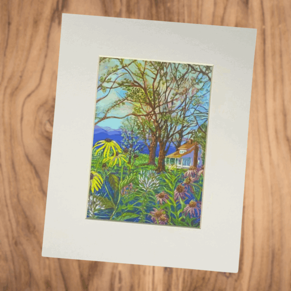 Suzy Deslauriers Print - Farm House (5 x 7 print / 8 x 10 mat)