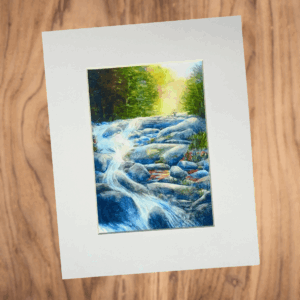 Suzy Deslauriers Print - Mountain Stream (5 x 7 print / 8 x 10 mat)