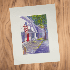 Suzy Deslauriers Print - Welcome Flag (5 x 7 print/ 8 x 10 mat)
