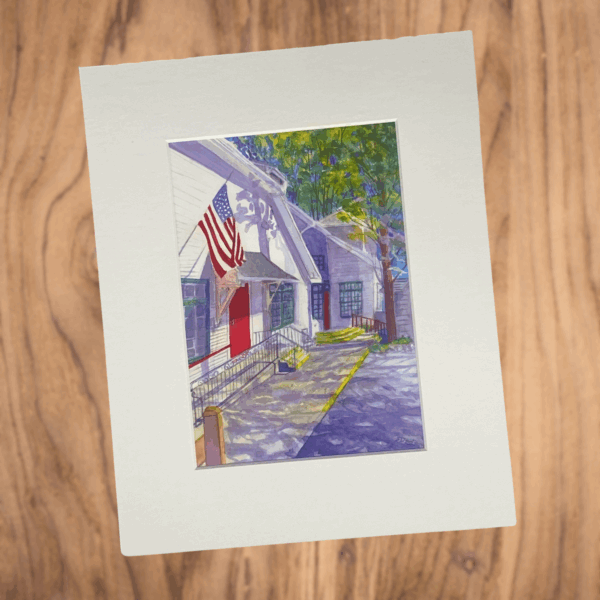 Suzy Deslauriers Print - Welcome Flag (5 x 7 print/ 8 x 10 mat)