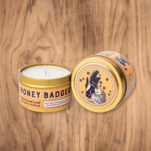 Messner Bee Farm - Honey Badger Candle,  4 oz
