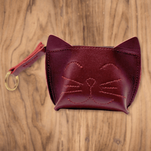 Leather Kitty Wristlet - Image 6