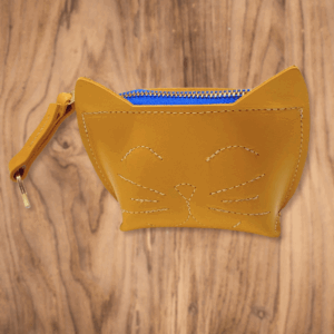Leather Kitty Wristlet - Image 5