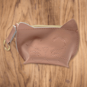 Leather Kitty Wristlet - Image 4