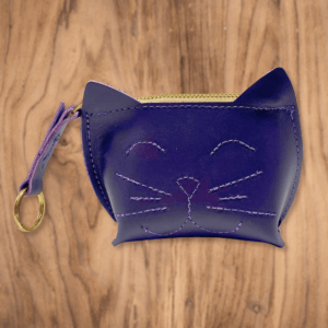 Leather Kitty Wristlet - Image 3