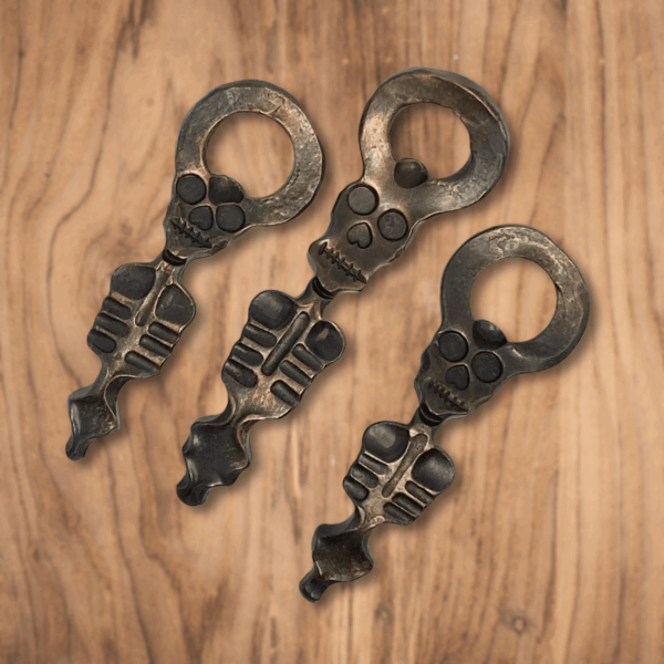 Hand-Forged Skeleton Bottle Opener