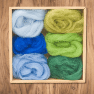 Forest and Sky Wool Roving Set