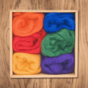 Rainbow Wool Roving Set