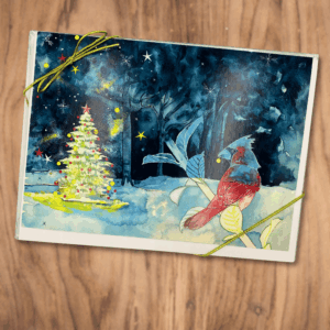 Sapin de Noel Boxed Card Set